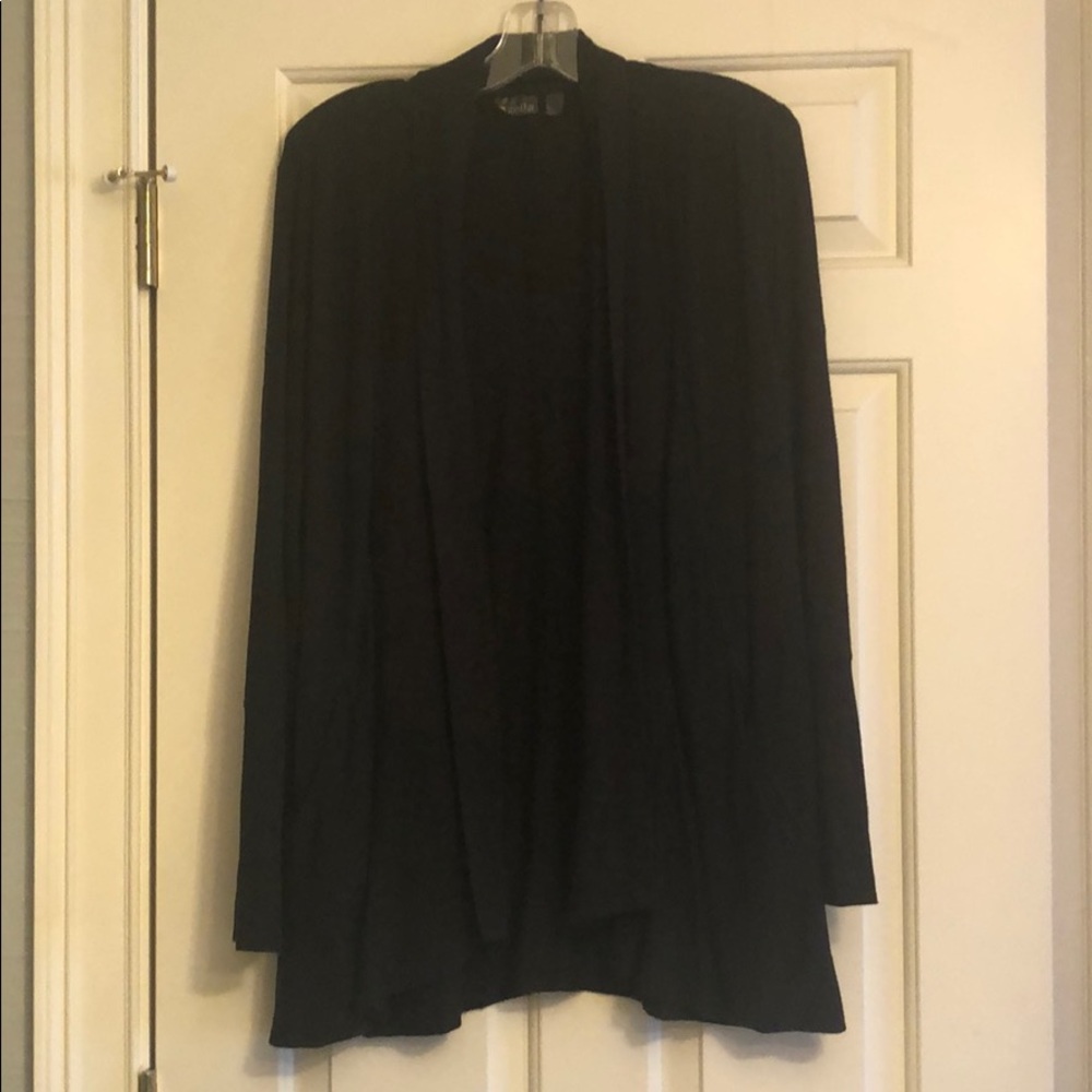 Zella long, draped cardigan
